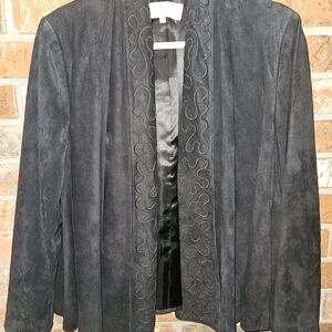 i.Magnin Vintage Suede Swing Jacket
